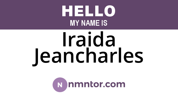 Iraida Jeancharles