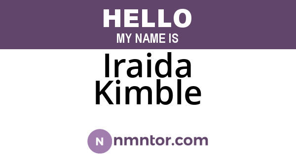 Iraida Kimble