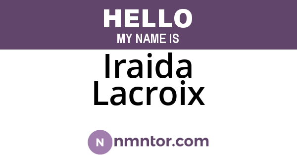Iraida Lacroix