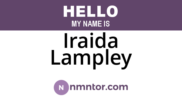 Iraida Lampley