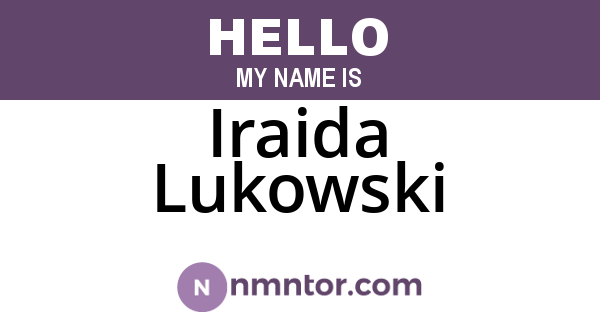 Iraida Lukowski