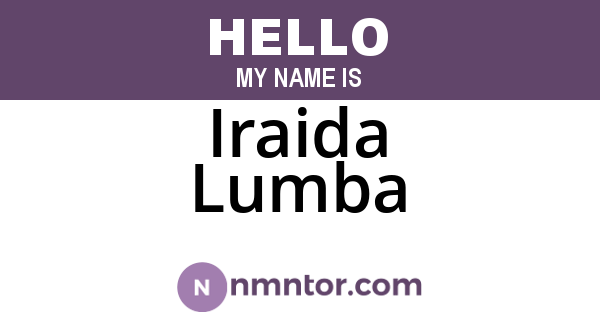 Iraida Lumba