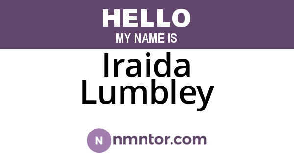 Iraida Lumbley