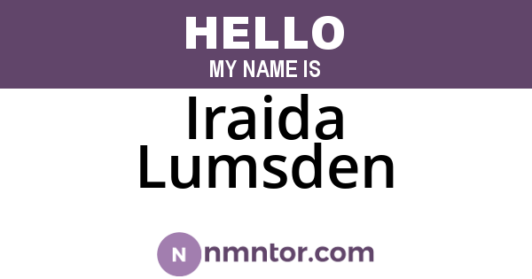 Iraida Lumsden