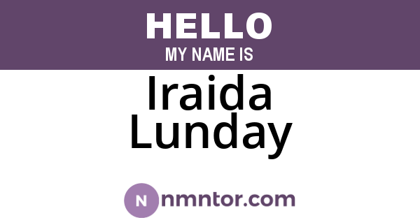 Iraida Lunday