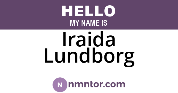 Iraida Lundborg