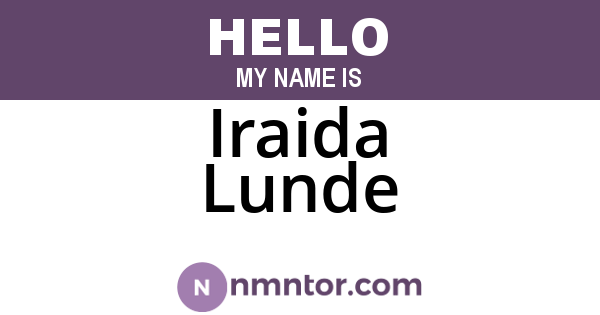Iraida Lunde
