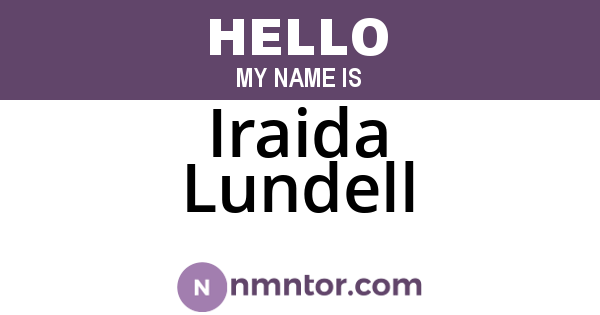 Iraida Lundell
