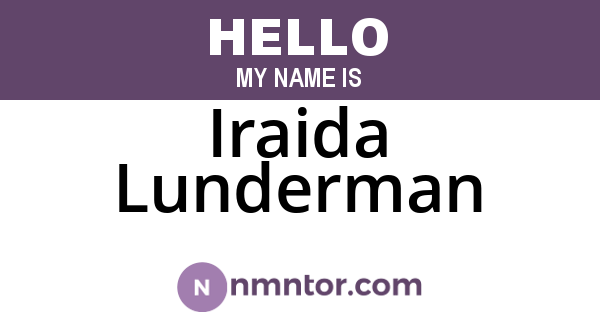 Iraida Lunderman