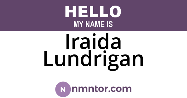 Iraida Lundrigan