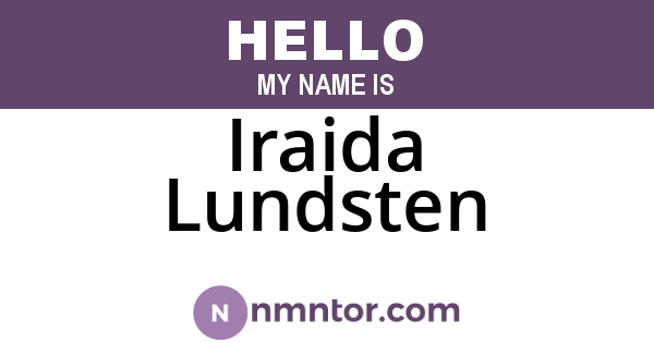 Iraida Lundsten