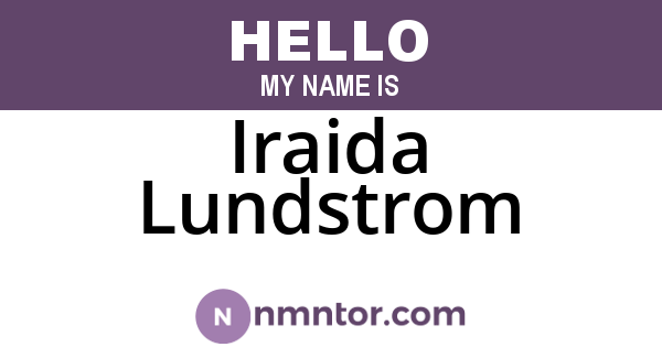 Iraida Lundstrom