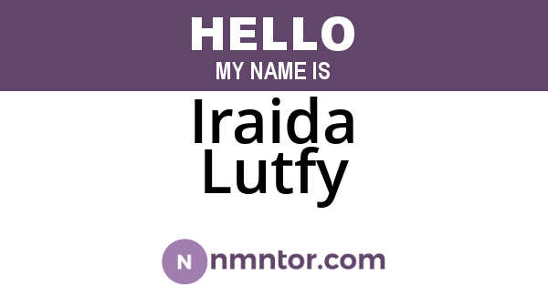 Iraida Lutfy