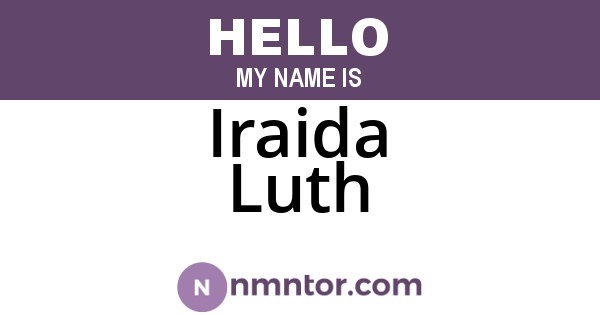 Iraida Luth