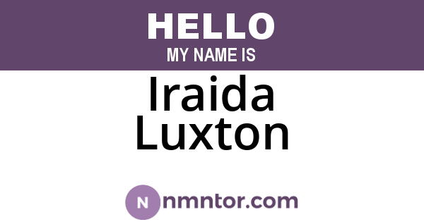 Iraida Luxton