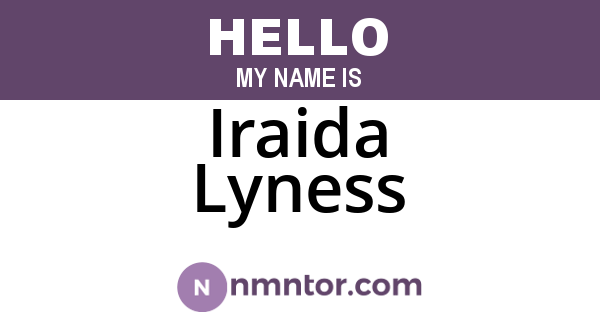 Iraida Lyness