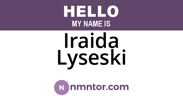 Iraida Lyseski