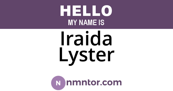 Iraida Lyster