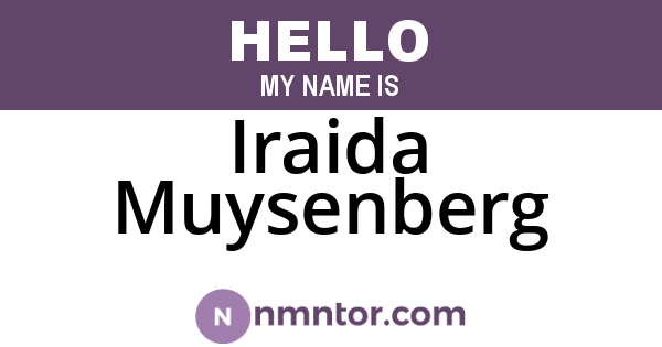 Iraida Muysenberg