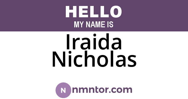 Iraida Nicholas