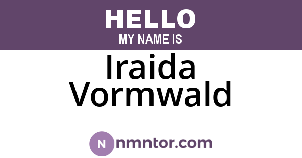 Iraida Vormwald