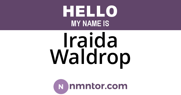 Iraida Waldrop
