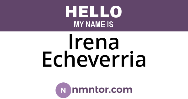 Irena Echeverria