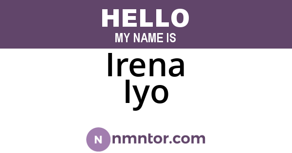 Irena Iyo