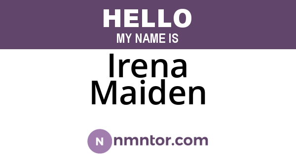 Irena Maiden