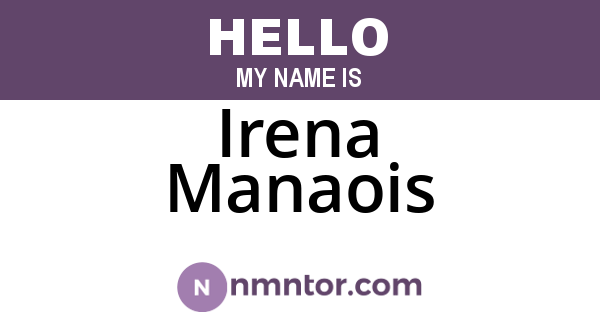 Irena Manaois