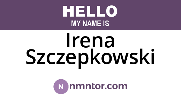 Irena Szczepkowski