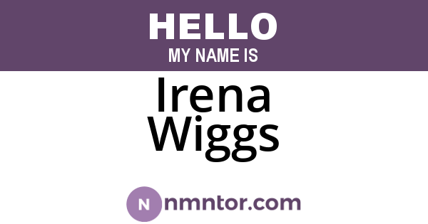 Irena Wiggs