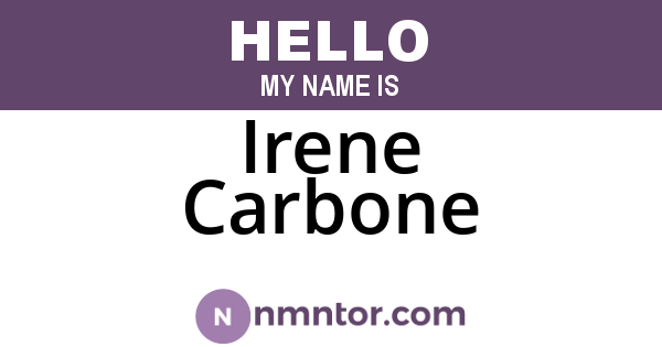 Irene Carbone