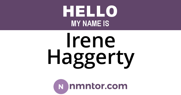 Irene Haggerty