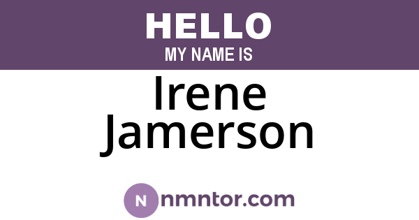 Irene Jamerson