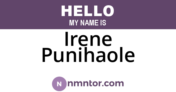 Irene Punihaole