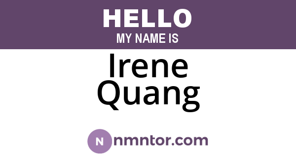 Irene Quang