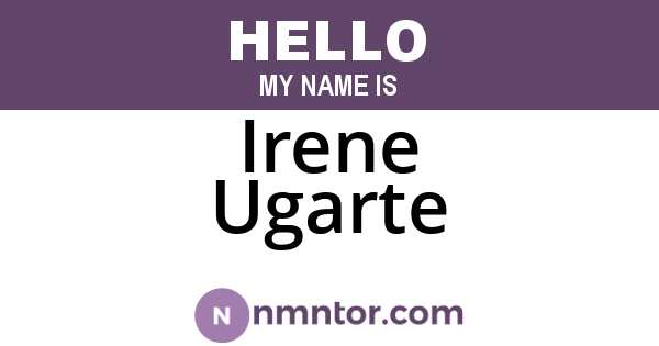 Irene Ugarte