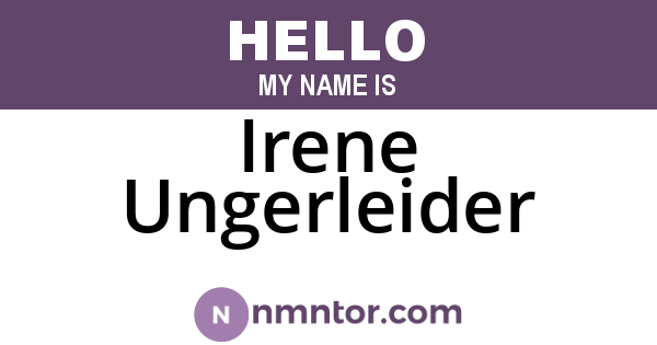 Irene Ungerleider
