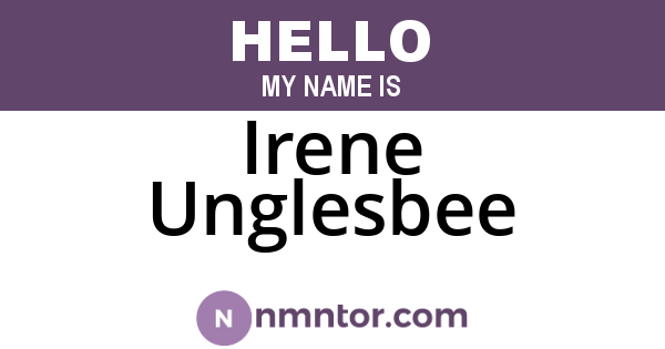 Irene Unglesbee