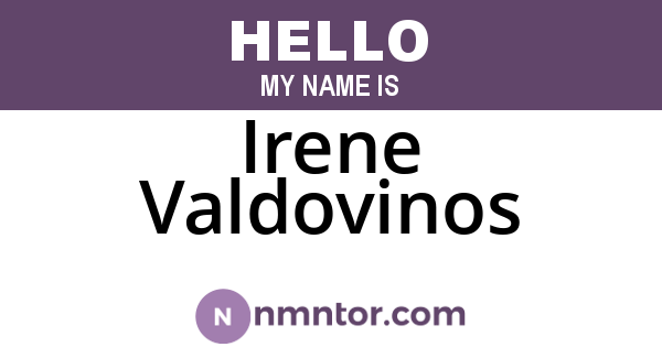 Irene Valdovinos