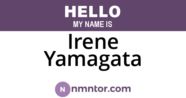 Irene Yamagata