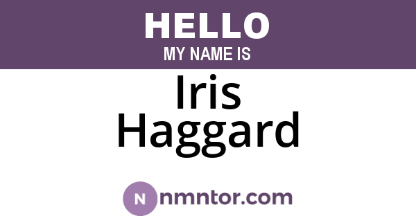Iris Haggard