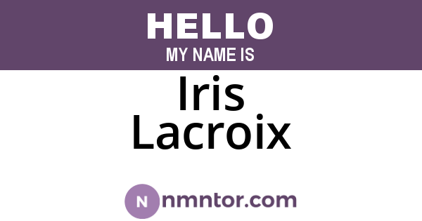 Iris Lacroix