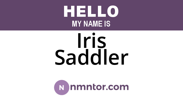 Iris Saddler