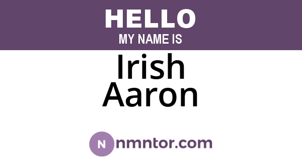 Irish Aaron
