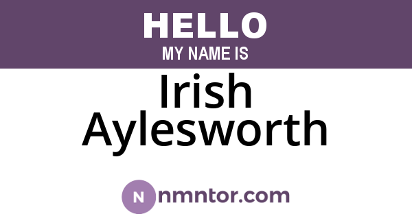 Irish Aylesworth