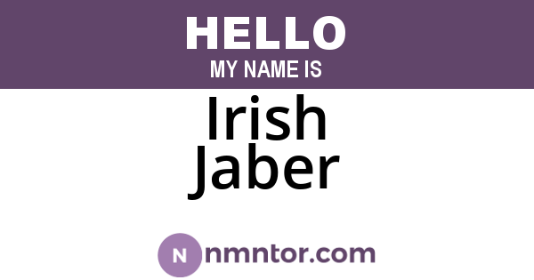 Irish Jaber