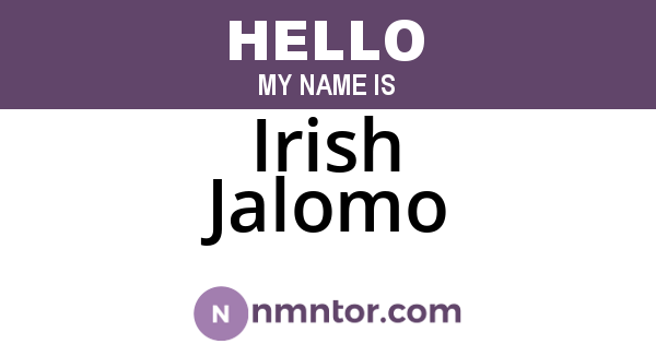 Irish Jalomo