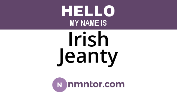 Irish Jeanty